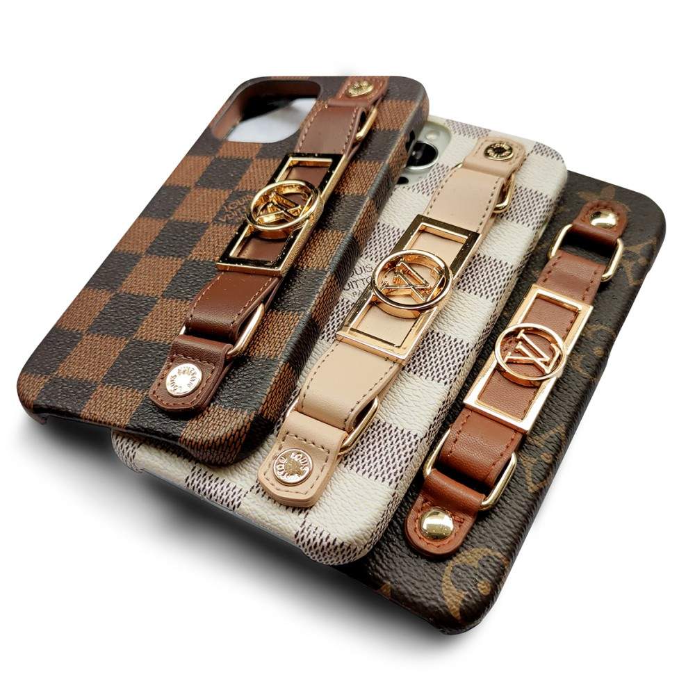 LUXURY LEATHER  WRIST BAND IPHONE CASE