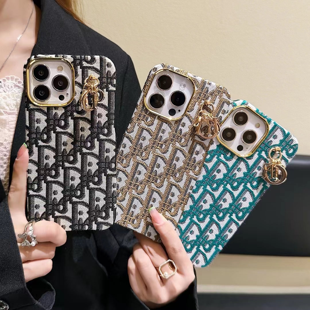 Étui de luxe Lady avec porte-clés pour iPhone