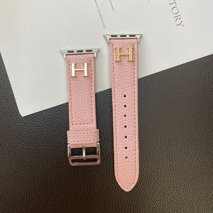 Genuine Pattern Leather Apple Watch Strap