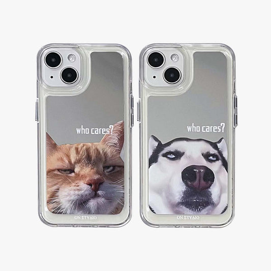 Mirror iPhone Case | Couple Cats