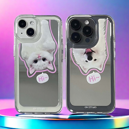 Mirror iPhone Case | Couple Cats